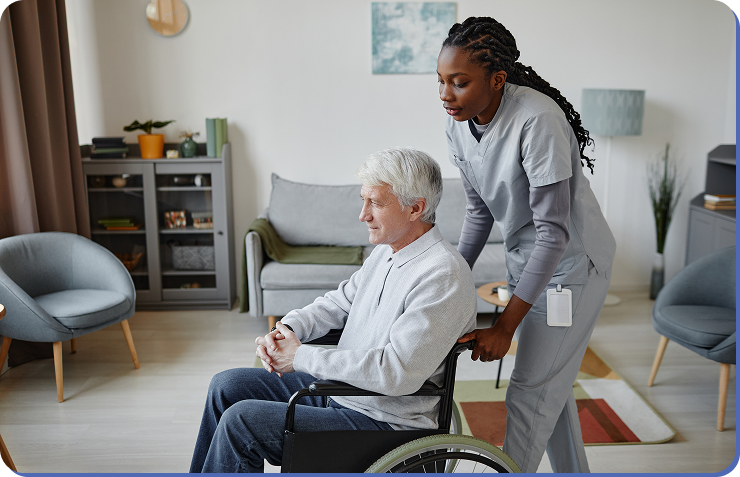 middle-age-doctor-woman-supporting-retired-man-walk-using-walker-nursing-home (2)